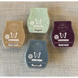 Scentsy Wax Melt Bars Pack Of 4 Luna Aloe Water & Cucumber Vanilla & 1 More